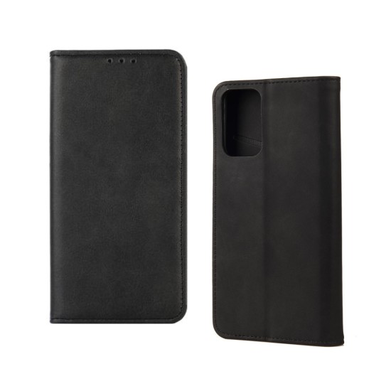 Capa Flip de Couro com Bolso Interno para Xiaomi Redmi Note 12 Preto